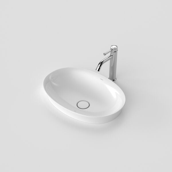 Caroma Riviere Inset Basin - No Tap Hole -  White
