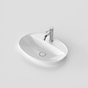 Caroma Riviere Inset Basin - 1 Tap Hole -  White