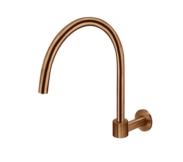 Meir Round High-Rise Swivel Wall Spout Lustre Bronze