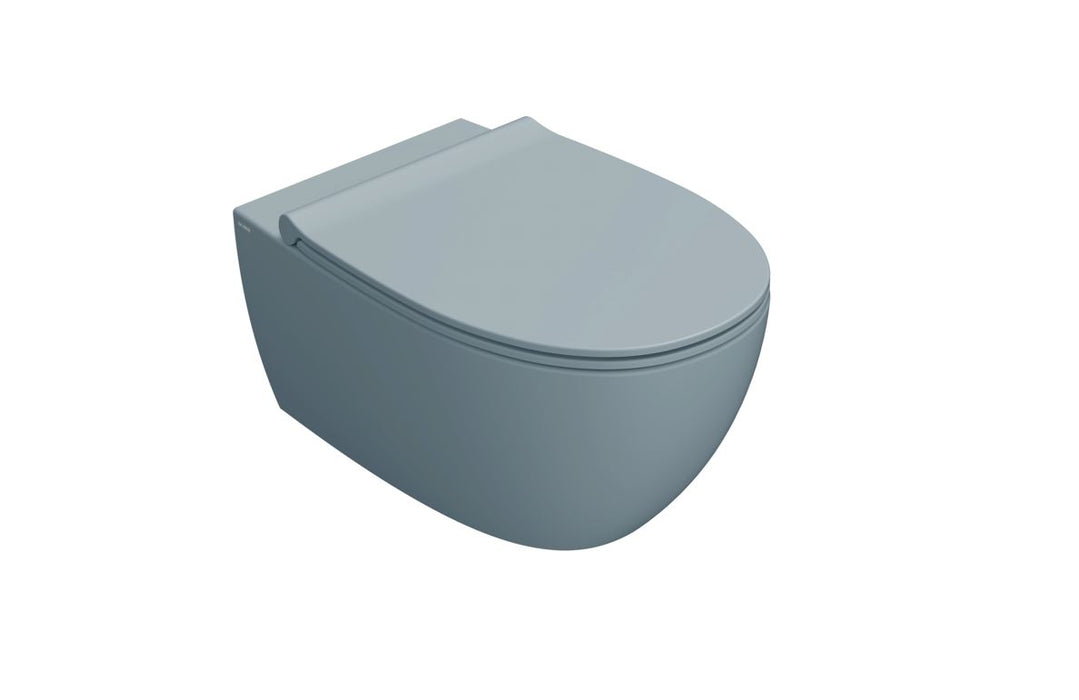 Globo 4All Compact SENZABRIDA® Wall Hung Pan Bluette