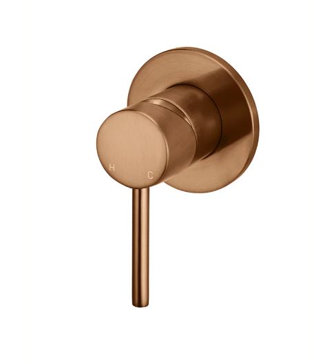 Meir Round Wall Mixer Trim Kit (In-wall body not included) Lustre Bronze