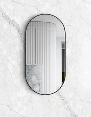 NOOSA OVAL MATTE BLACK FRAMED