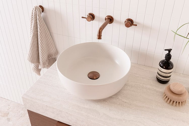 ADP Glam Round Matte Pearl Above counter Basin