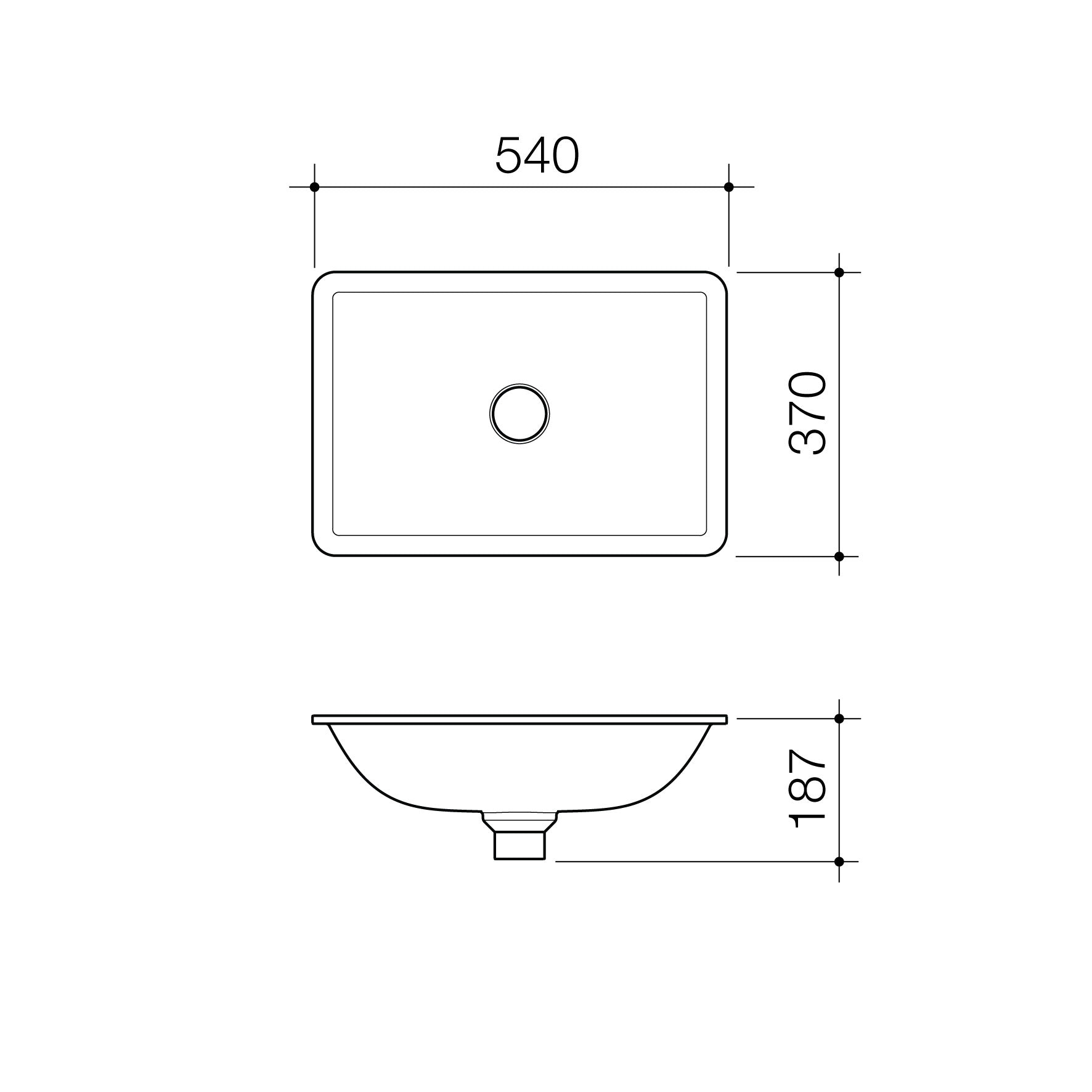 Caroma Urbane II Under Counter Basin