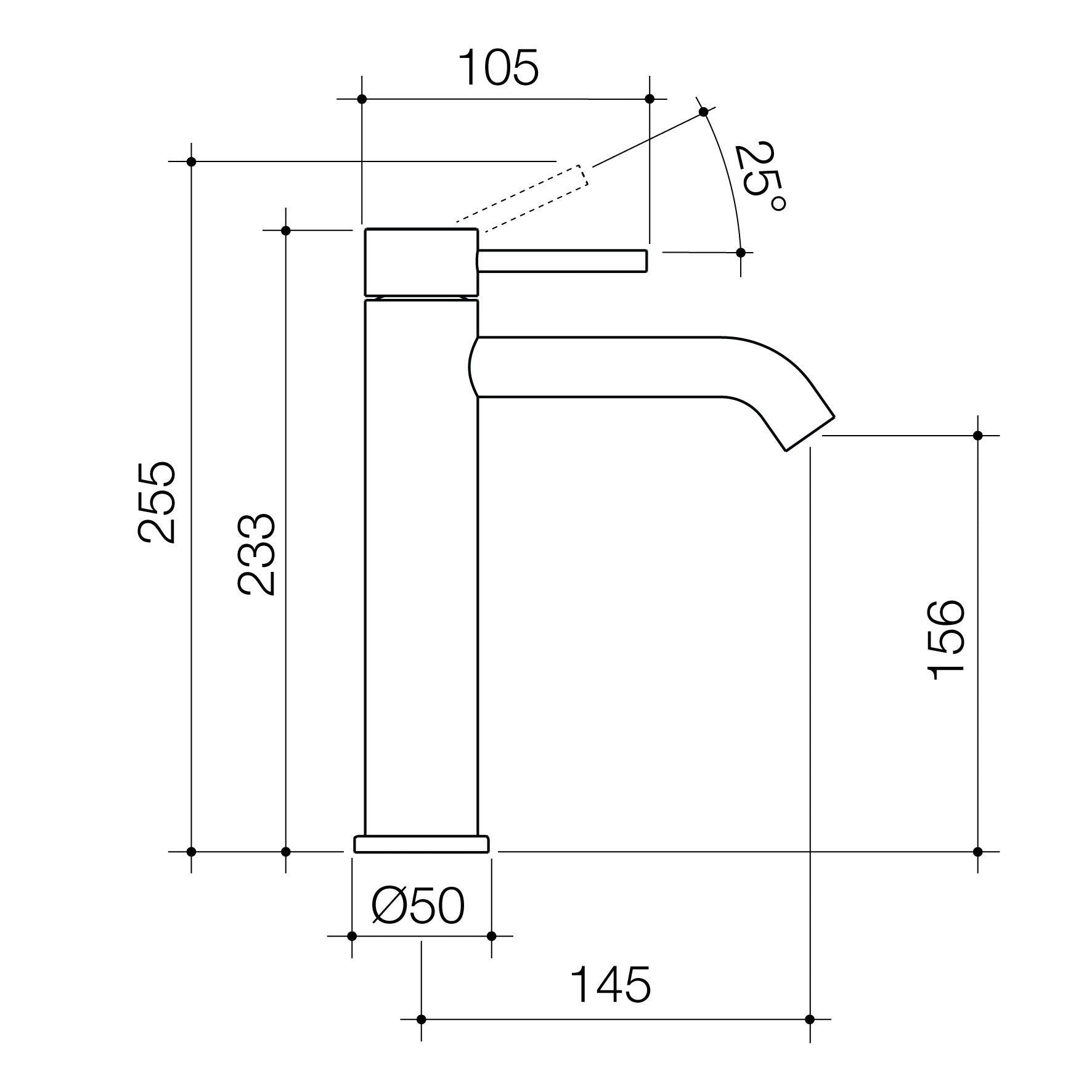 Caroma Liano II Mid Tower Basin Mixer