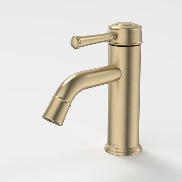 Caroma Riviere Basin Mixer - Brushed Brass