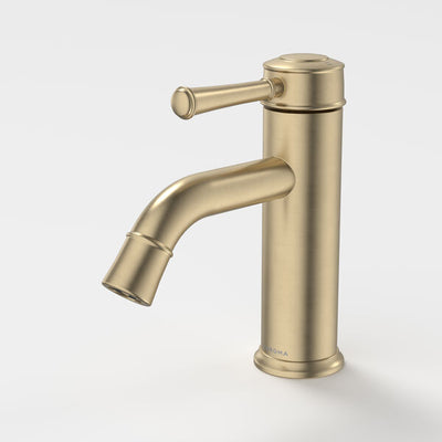 Caroma Riviere Basin Mixer - Brushed Brass
