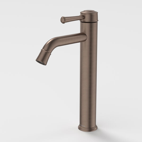 Caroma Riviere Tower Basin Mixer - Brushed Bronze