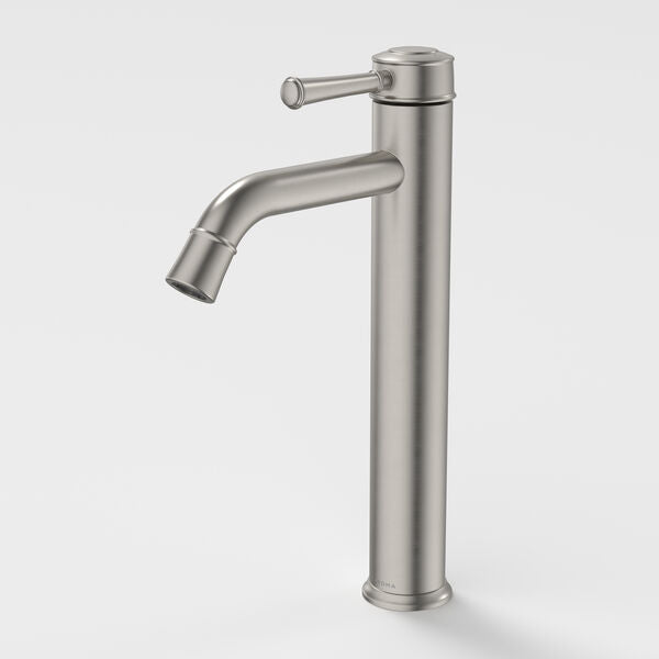 Caroma Riviere Tower Basin Mixer - Brushed Nickel