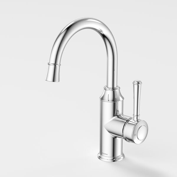 Caroma Riviere Gooseneck Basin Mixer - Chrome