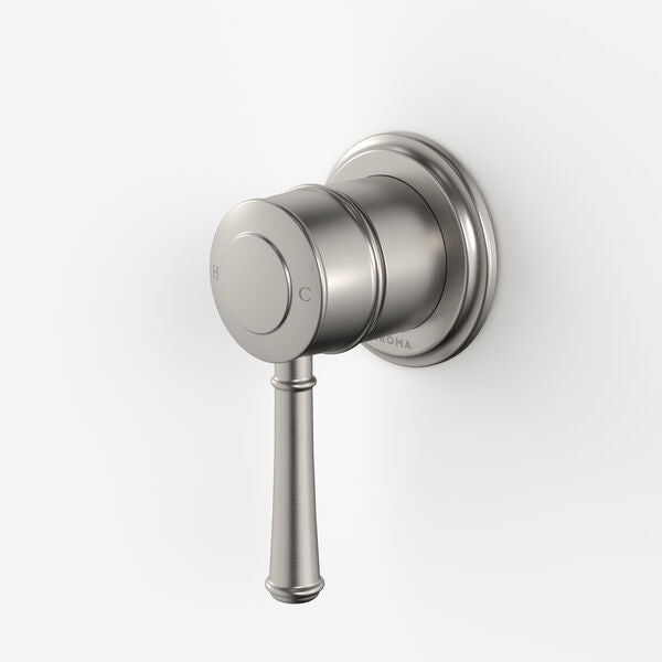 Caroma Riviere Bath/Shower Mixer - Brushed Nickel