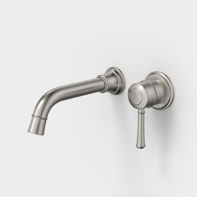 Caroma Riviere Wall Basin/Bath Mixer 175mm - Brushed Nickel