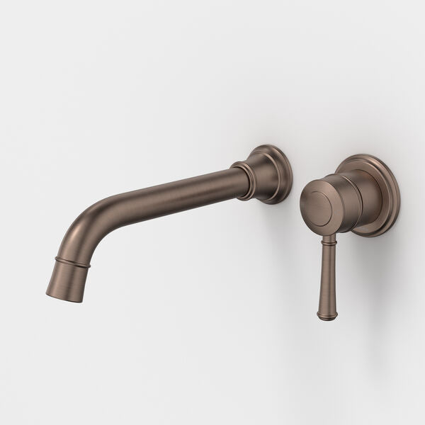 Caroma Riviere Wall Basin/Bath Mixer 210mm - Brushed Bronze