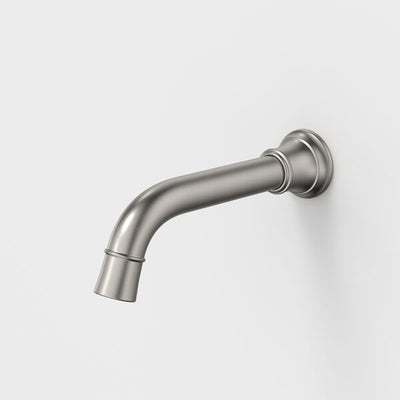 Caroma Riviere Wall Basin/Bath Outlet 175mm - Brushed Nickel