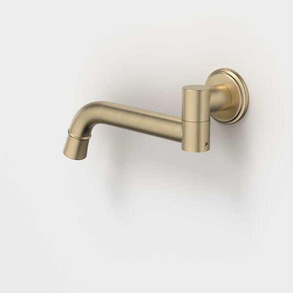 Caroma Riviere Swivel Bath Outlet 220mm - Brushed Brass