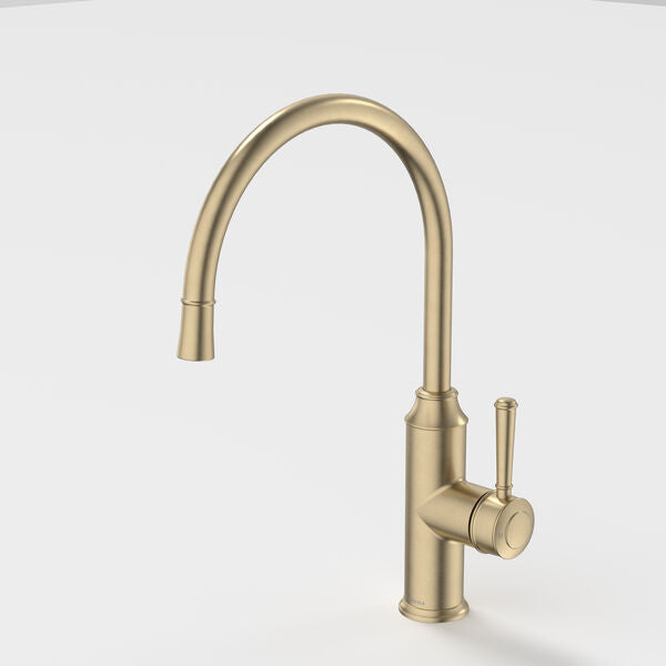 Caroma Riviere Sink Mixer - Brushed Brass