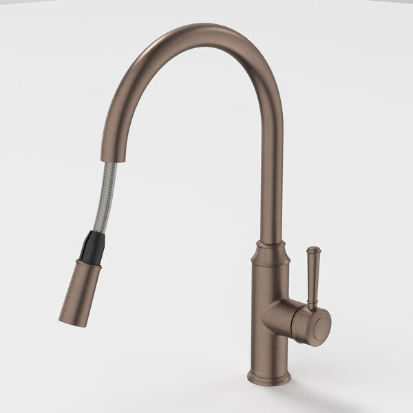 Caroma Riviere Pull Out Sink Mixer - Brushed Bronze