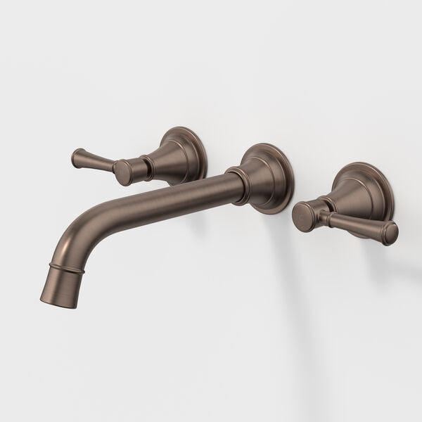 Caroma Riviere Wall Basin/Bath Set 210mm - Brushed Bronze