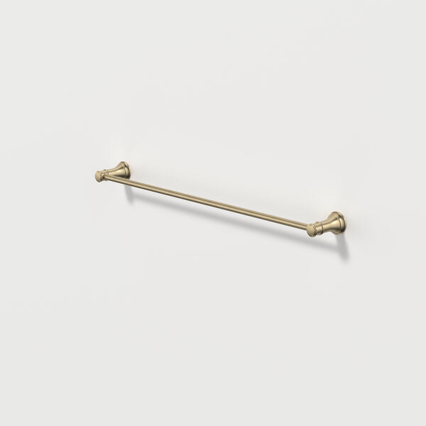 Caroma Riviere Single Towel Rail 600mm - Brushed Brass
