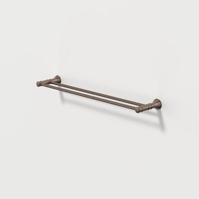 Caroma Riviere Double Towel Rail 600mm - Brushed Bronze