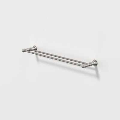 Caroma Riviere Double Towel Rail 600mm - Brushed Nickel