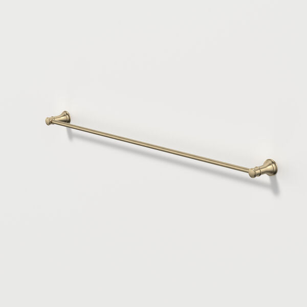 Caroma Riviere Single Towel Rail 800mm - Brushed Brass