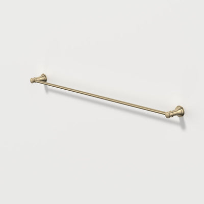 Caroma Riviere Single Towel Rail 800mm - Brushed Brass