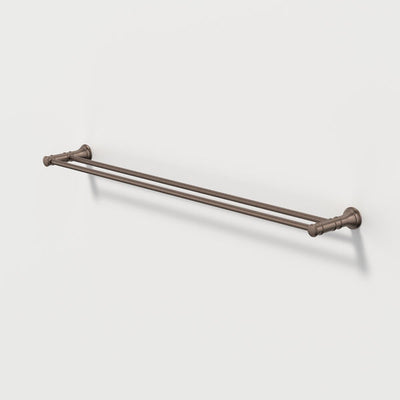 Caroma Riviere Double Towel Rail 800mm - Brushed Bronze