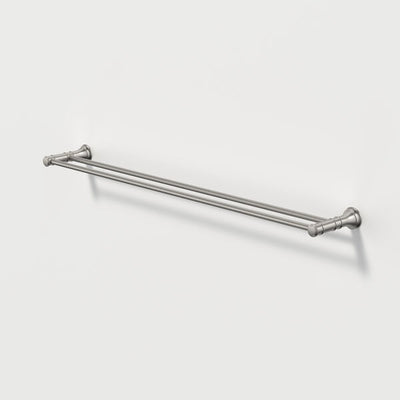 Caroma Riviere Double Towel Rail 800mm - Brushed Nickel