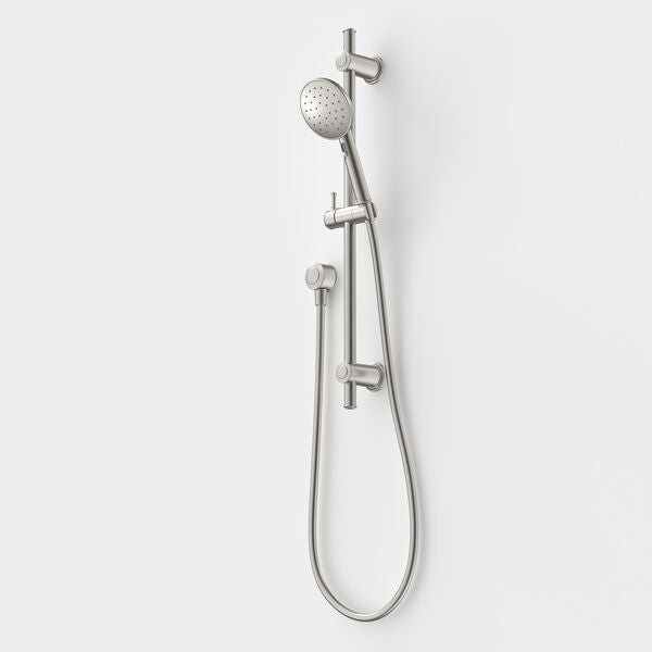 Caroma Riviere Rail Shower - Brushed Nickel