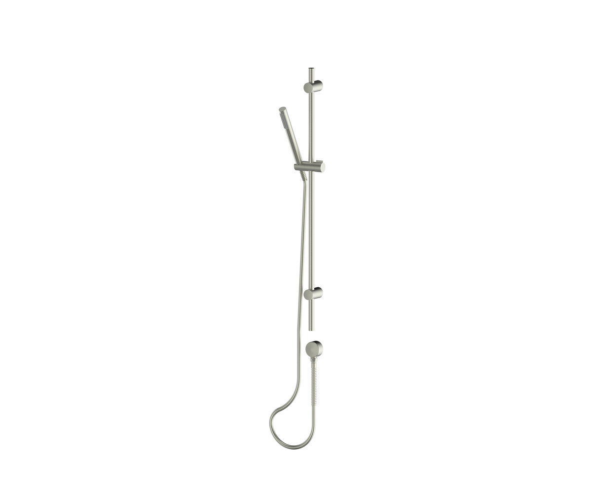 Rocco Pin Rail Shower - PVD Brushed Nickel