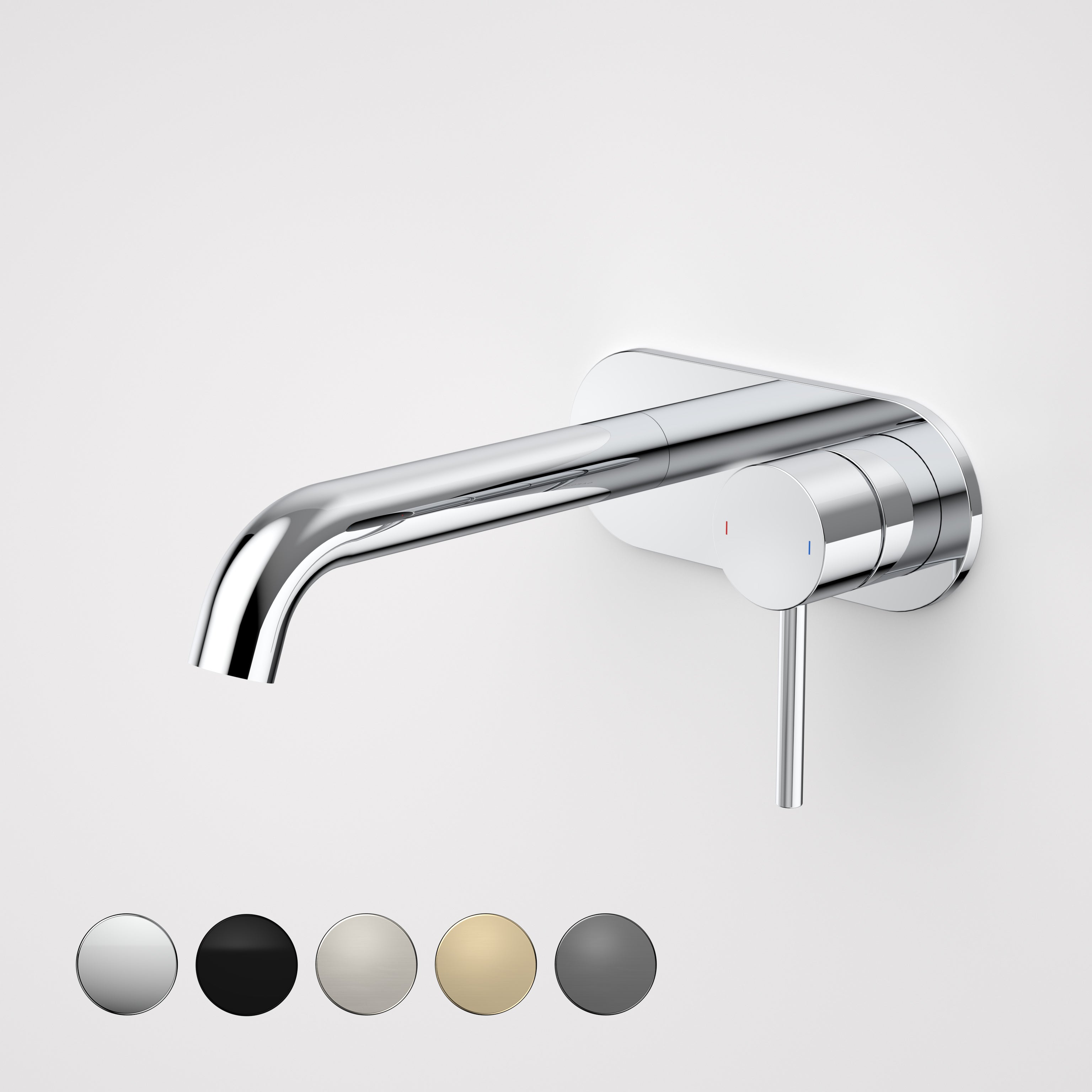Caroma Liano II 175mm Wall Basin/Bath Mixer on Plate