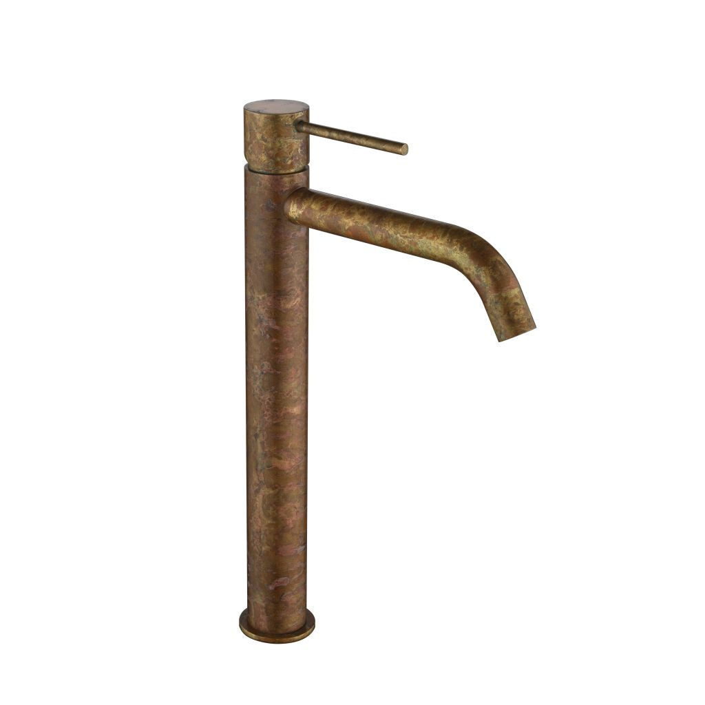 Bella Vista Mica Tall Basin Mixer Aged Accelerated Living Brass