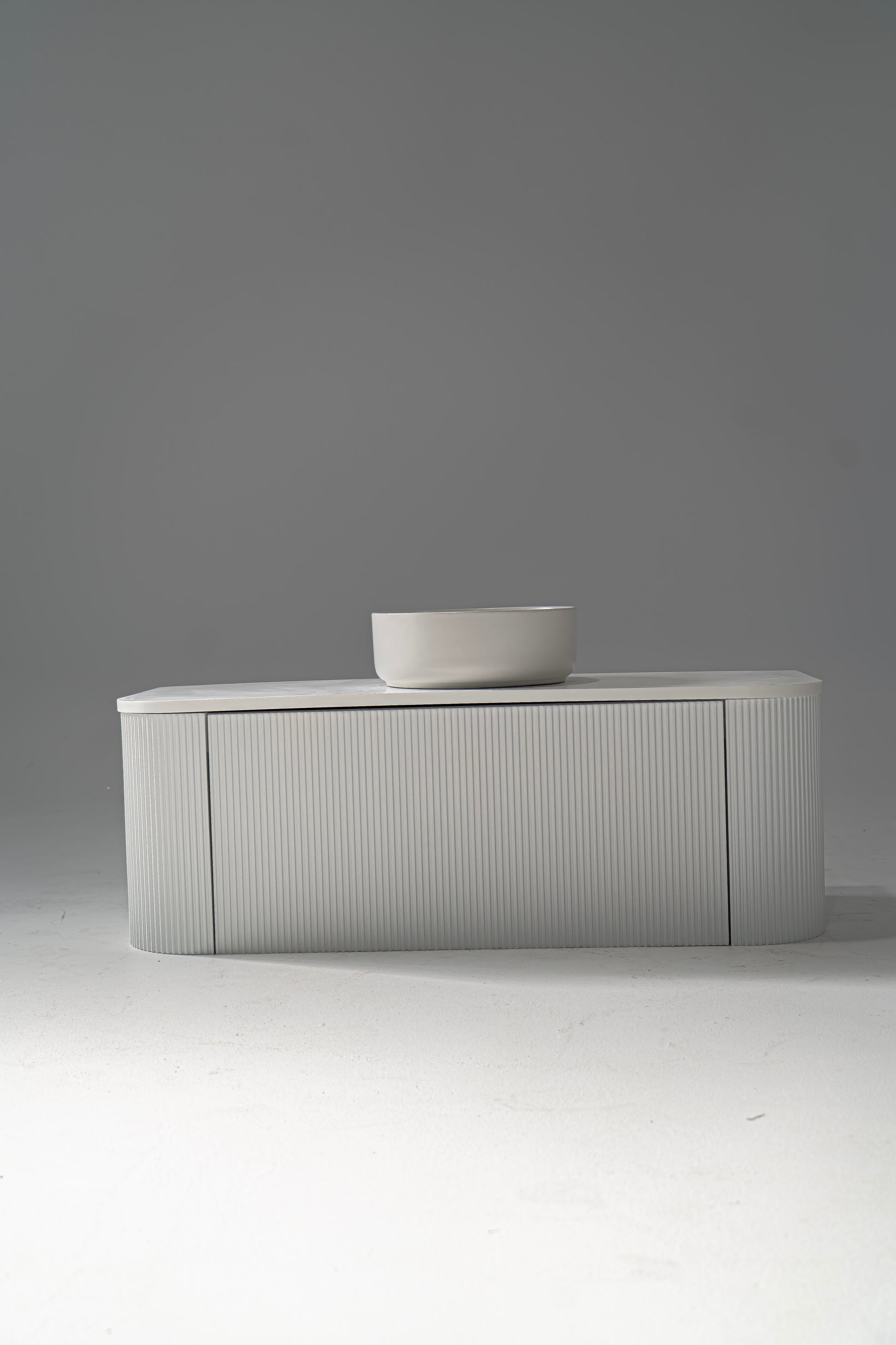 1200mm Portofino White Flute Vanity Unit