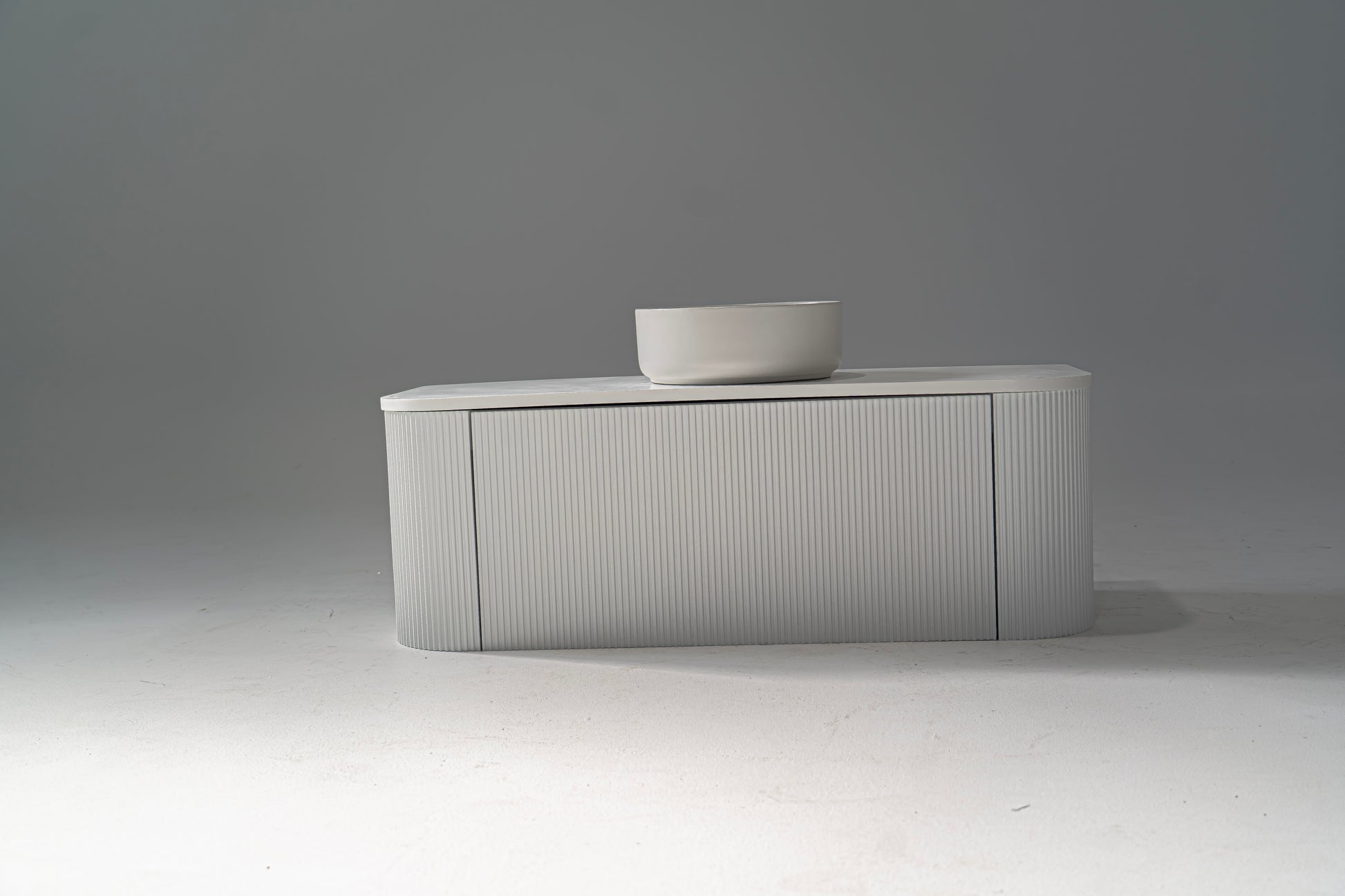 1200mm Portofino White Flute Vanity Unit