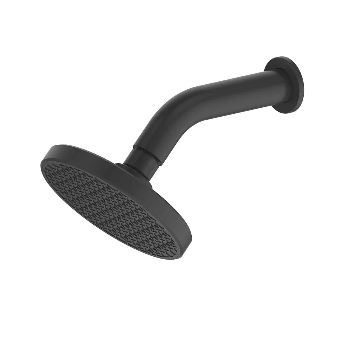 Glide RainBoost Shower Rose with Arm - Matte Black