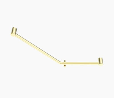 Nero Mecca Care 32mm Ambulant 45 Degree Bent Tube Grab Rail 450X650mm Brushed Gold