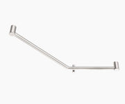 Nero Mecca Care 32mm Ambulant 45 Degree Bent Tube Grab Rail 450X650mm Brushed Nickel