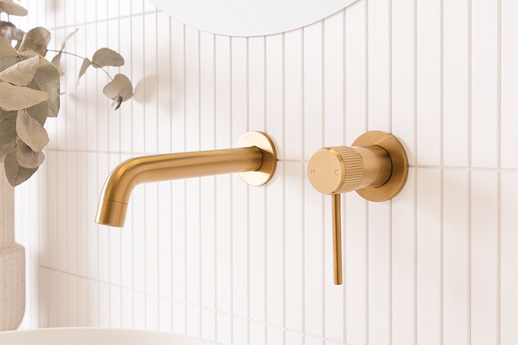 ADP Soul Groove Wall Mixer Brushed Brass
