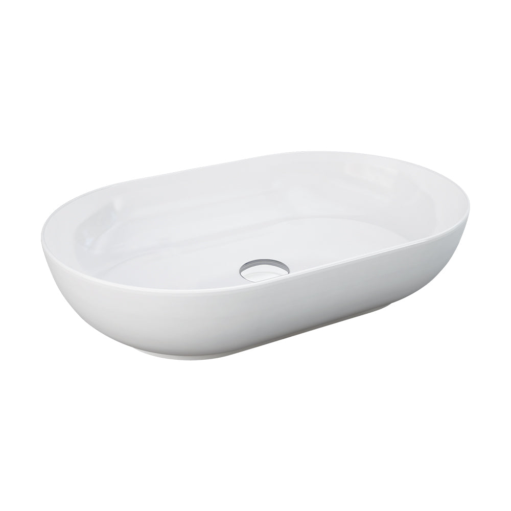 Fienza RAK Feeling Oval Above Counter Basin Alpine Gloss White