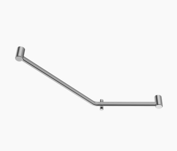 Nero Mecca Care 32mm Ambulant 45 Degree Bent Tube Grab Rail 450X650mm Chrome