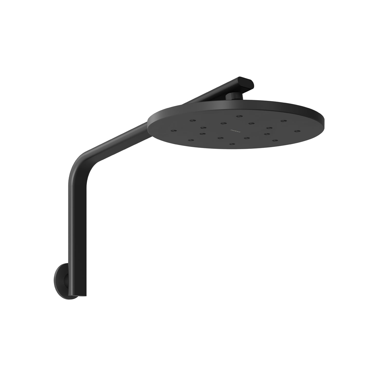 Phoenix Oxley High-Rise Shower Arm and Rose Matte Black