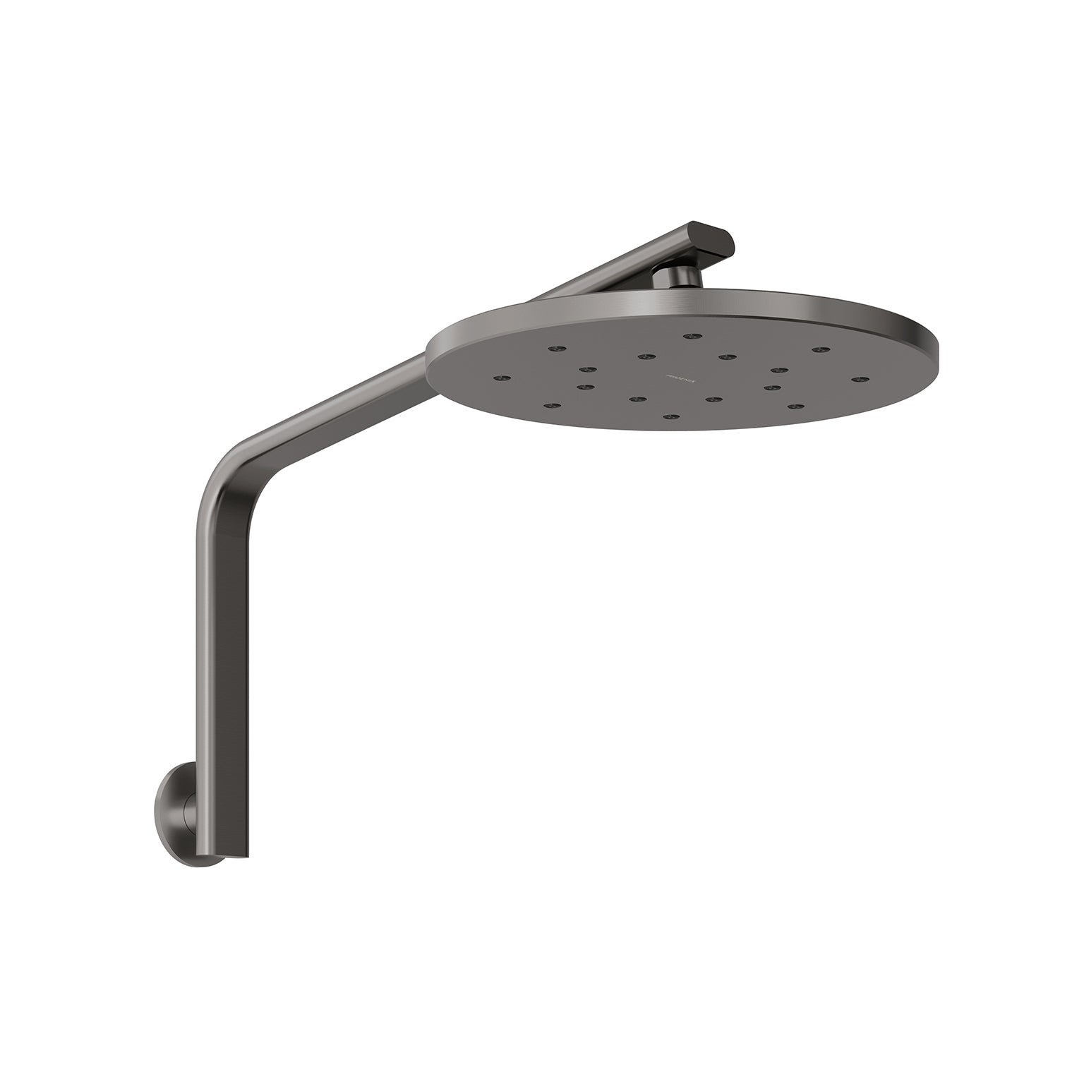 Phoenix Oxley High-Rise Shower Arm and Rose Brushed Carbon