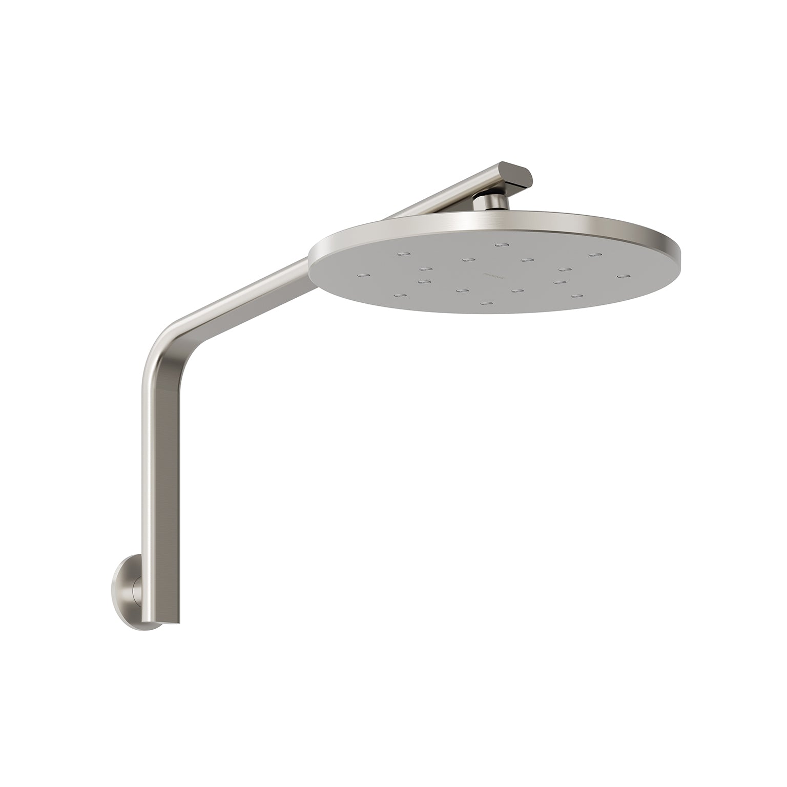 Phoenix Oxley High-Rise Shower Arm and Rose Brushed Nickel