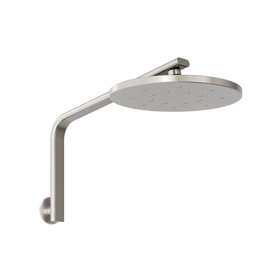 Phoenix Oxley High-Rise Shower Arm and Rose Brushed Nickel
