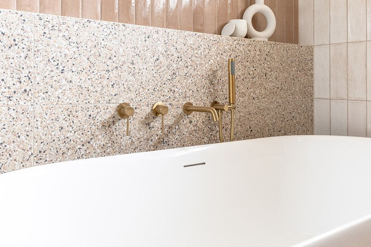 ADP Soul Groove Wall Mixer Brushed Brass