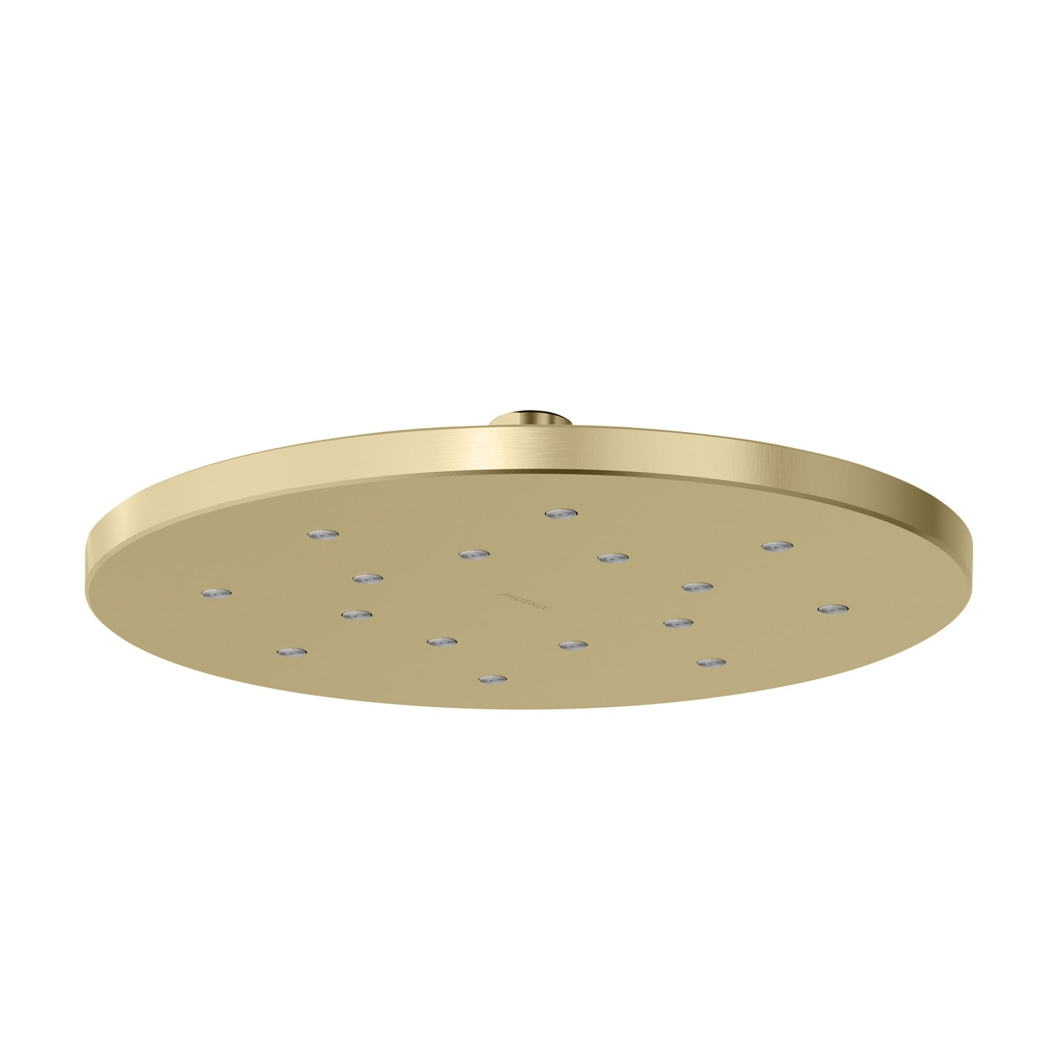 Phoenix LuxeXP Shower Rose 250mm Round Brushed Gold