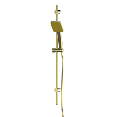 Greens Glide Syntra RainBoost® Adjustable Rail Shower - PVD Brushed Brass