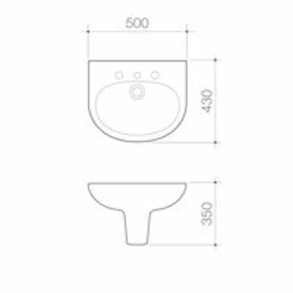 Integra Wall Basin 1TH