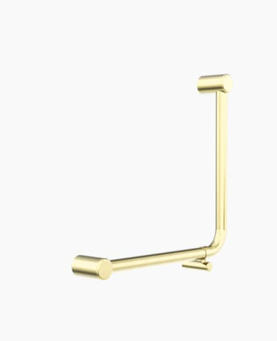 Nero Mecca Care 32mm Ambulant 90 Degree Bent Tube Grab Rail 450X450mm Brushed Gold